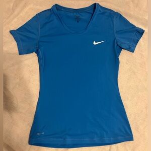 Nike blue womens active tee